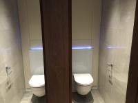  dual toilet cubicle mayfair refurbishment